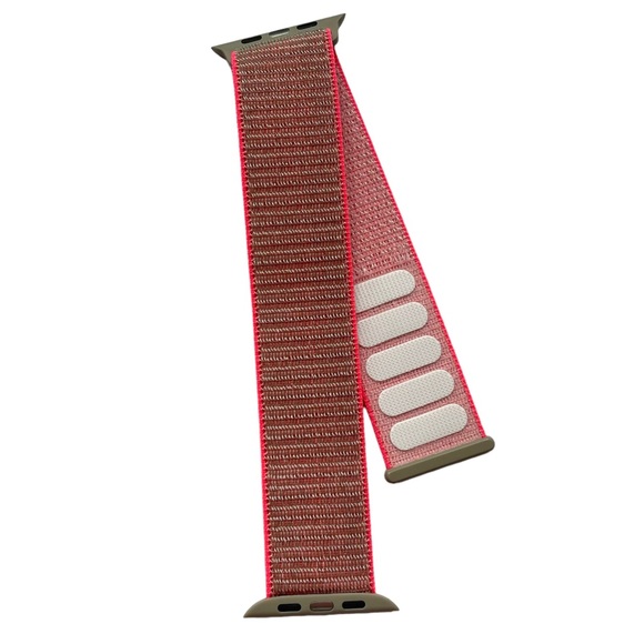 5/$20 NEW Nylon Sport Loop Band Neon Pink Brown Apple Watch 44/45/49 mm - Picture 2 of 7
